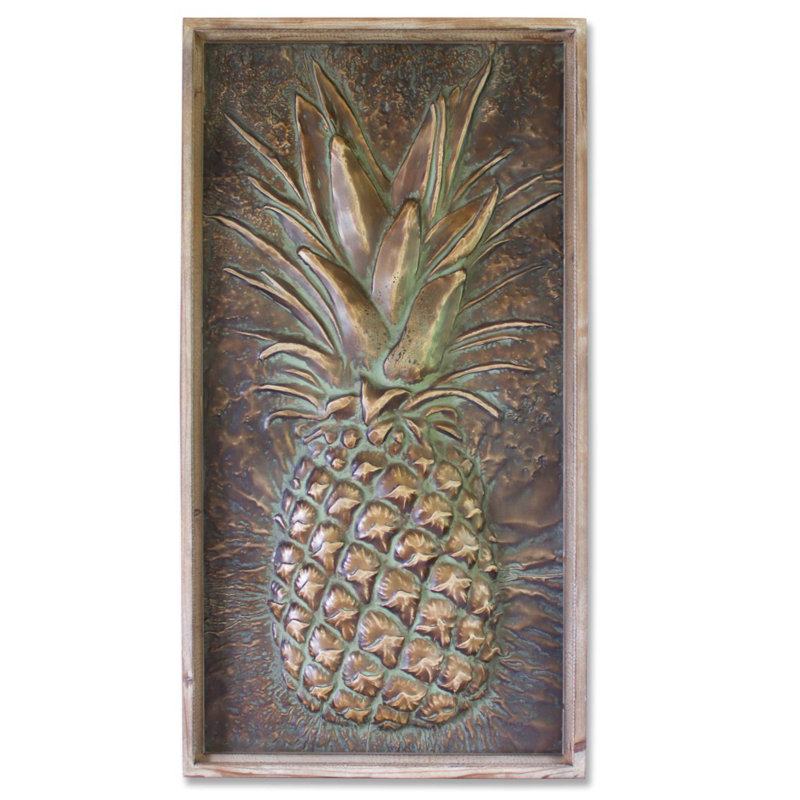 Bay Isle Home Iron Pineapple Plaque Wall Décor Wayfair